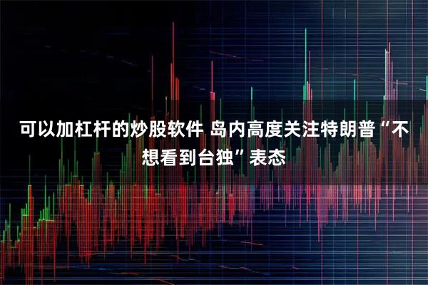 可以加杠杆的炒股软件 岛内高度关注特朗普“不想看到台独”表态